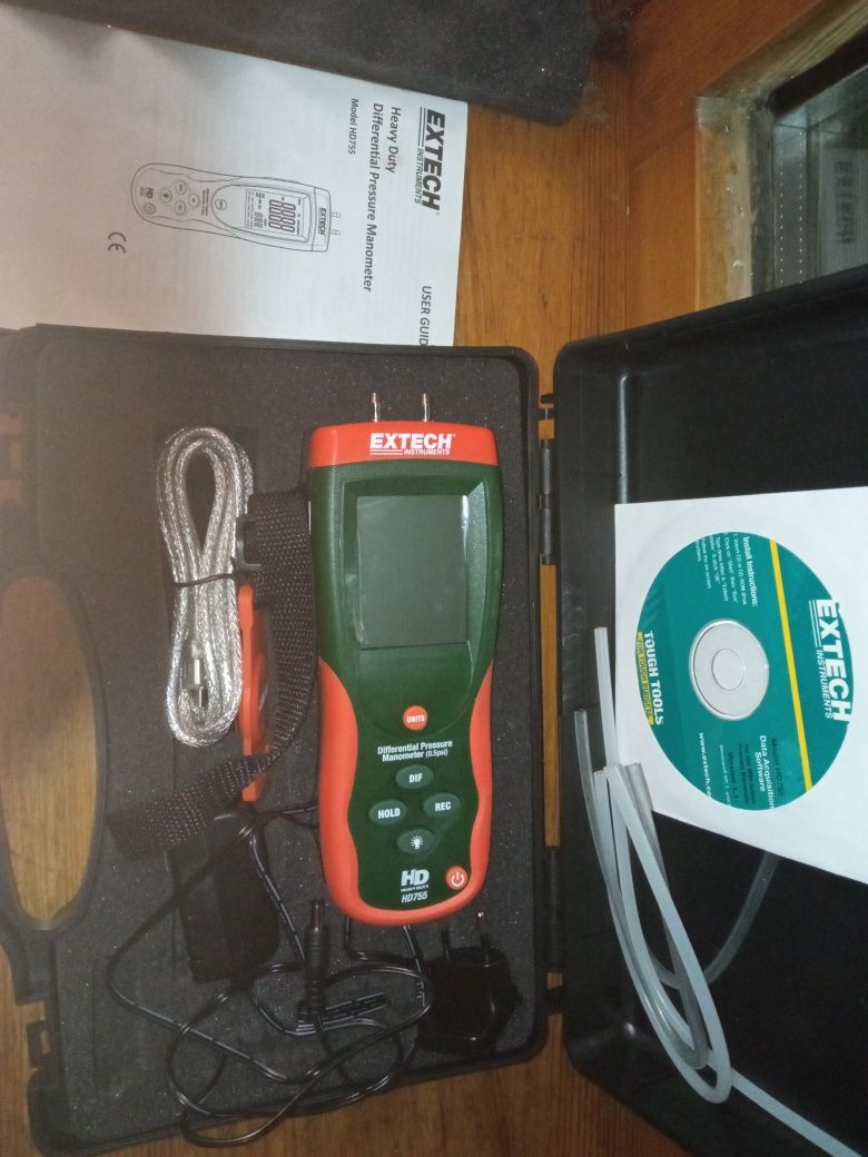 Дифференциальный манометр extech hd755 flir