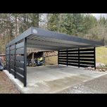 Carport 6x6, wiata samochodowa metalowa, nowoczesne wiaty garażowe
