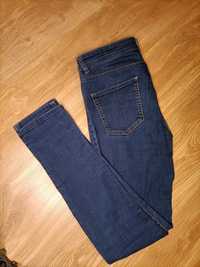 Granatowe spodnie dżinsy skinny rozmiar M/38 Zara
