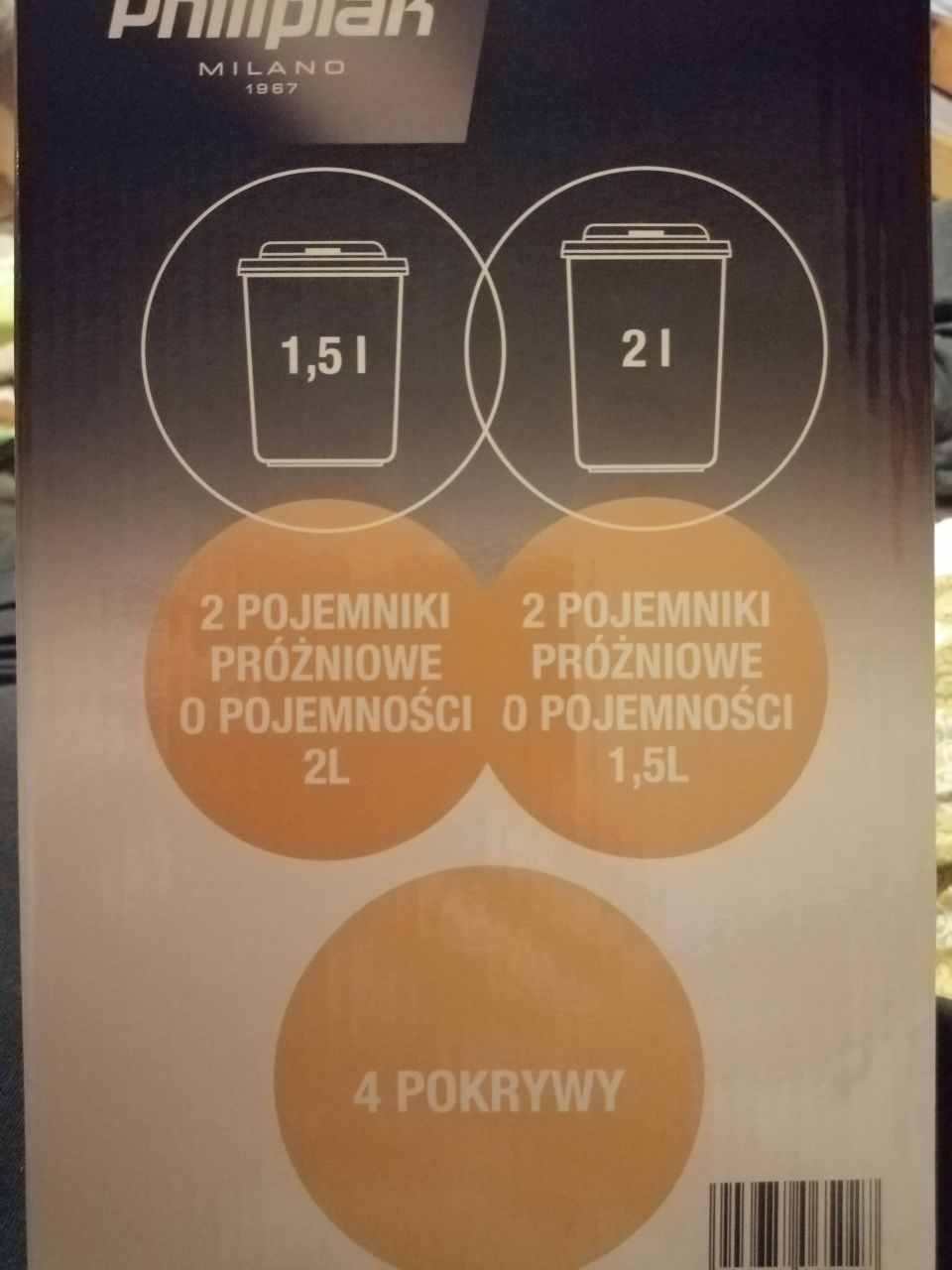 Pojemniki próżniowe 2l & 1.5l philipiak