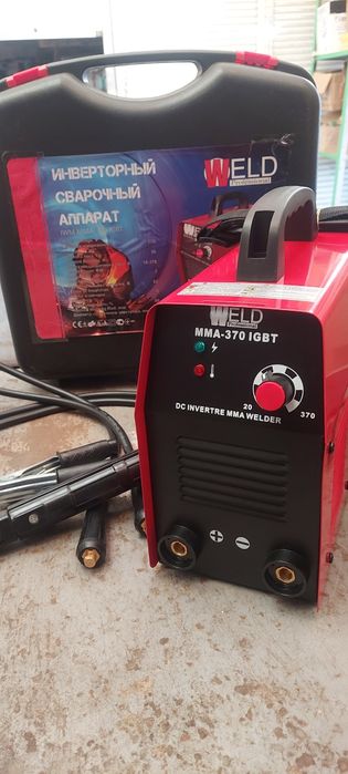 Інвертор Weld MMA‑370 IGBT | 370 А | Цифровий дисплей | Кейс