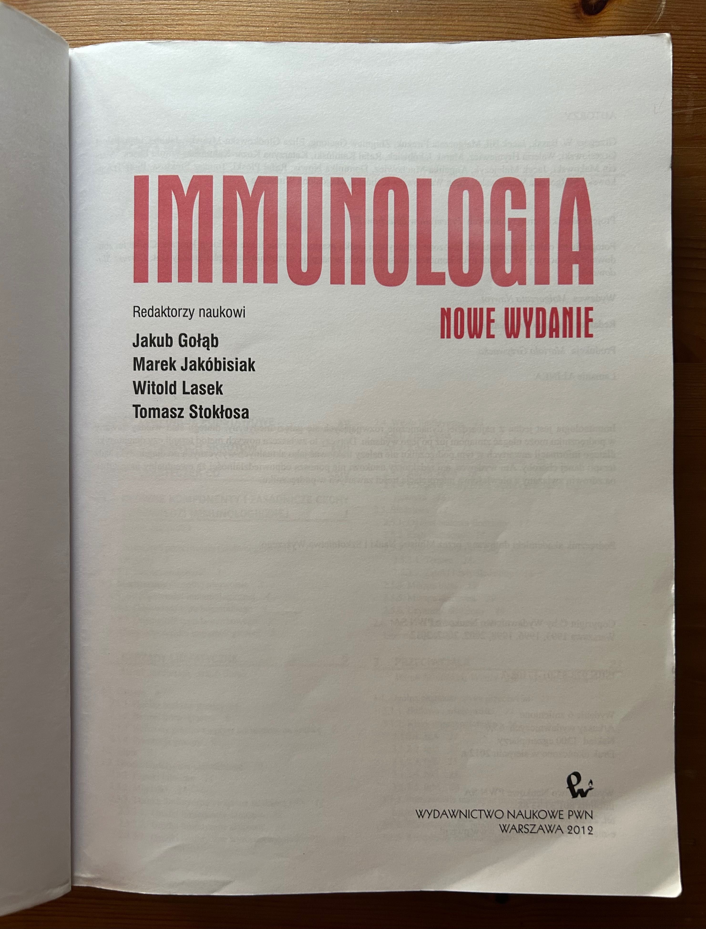 Immunologia - J.Gołąb