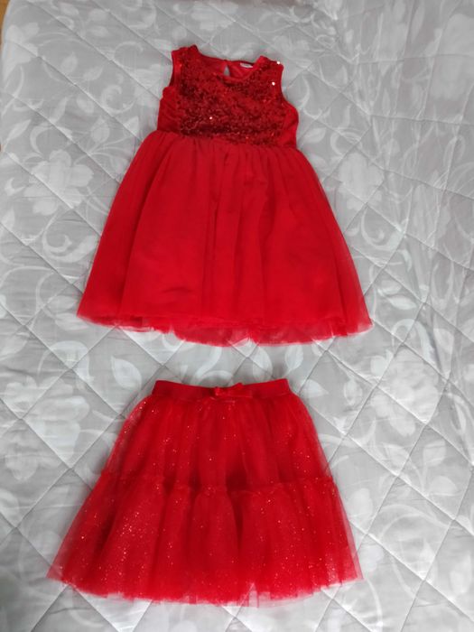 Zestaw Ubrań dla Dziewczynki ŚWIĄTECZNE Zestaw 15 SZT Rozmiar 110-116