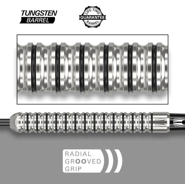 Lotki do darta ( steel ) 23 gr, 80% .Target Darts Artemis Zestaw rzute