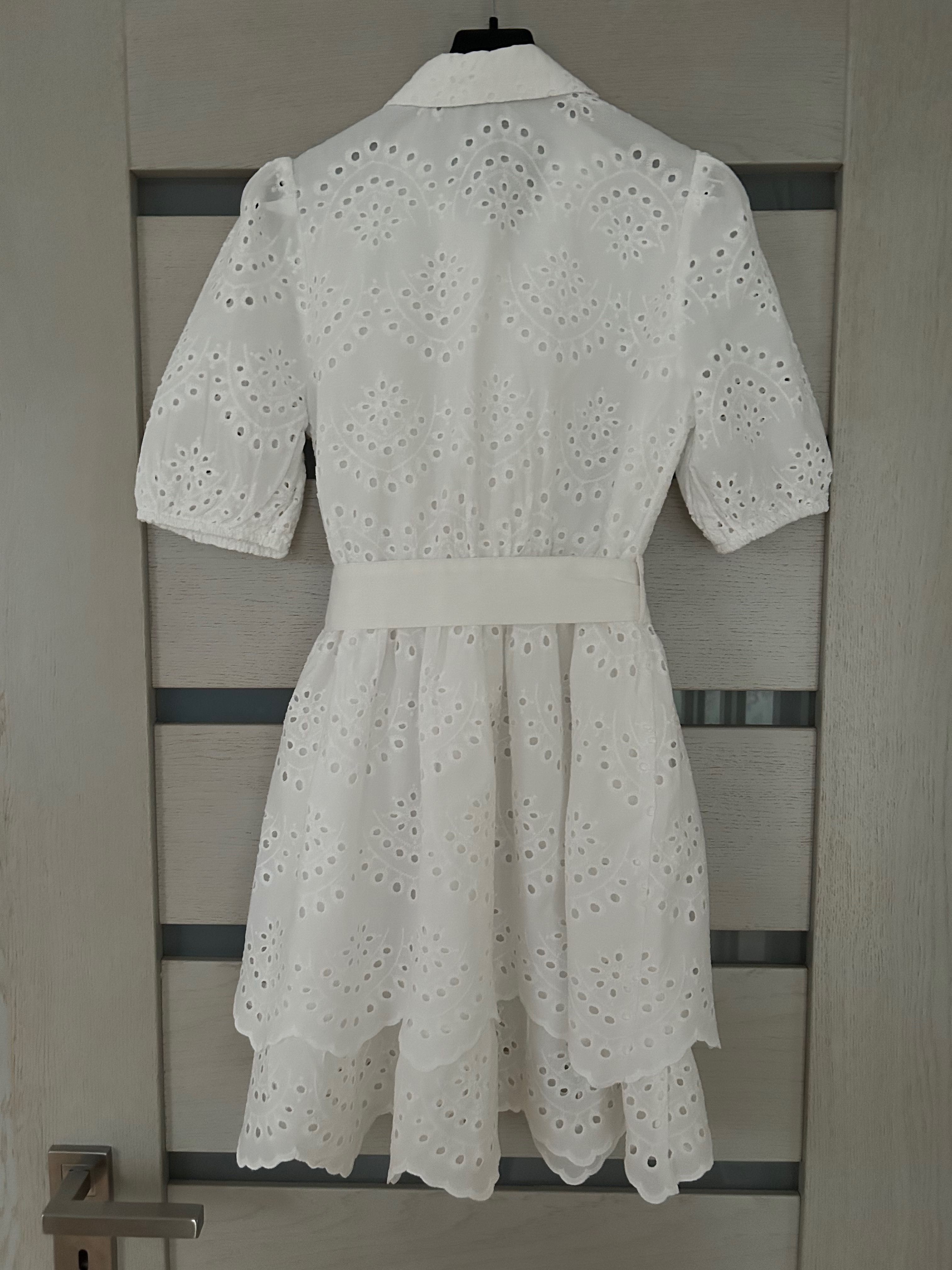 Mohito biała ażurowa sukienka rozmiar 32.