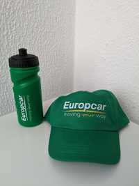 Garrafa bidão e chapéu europcar