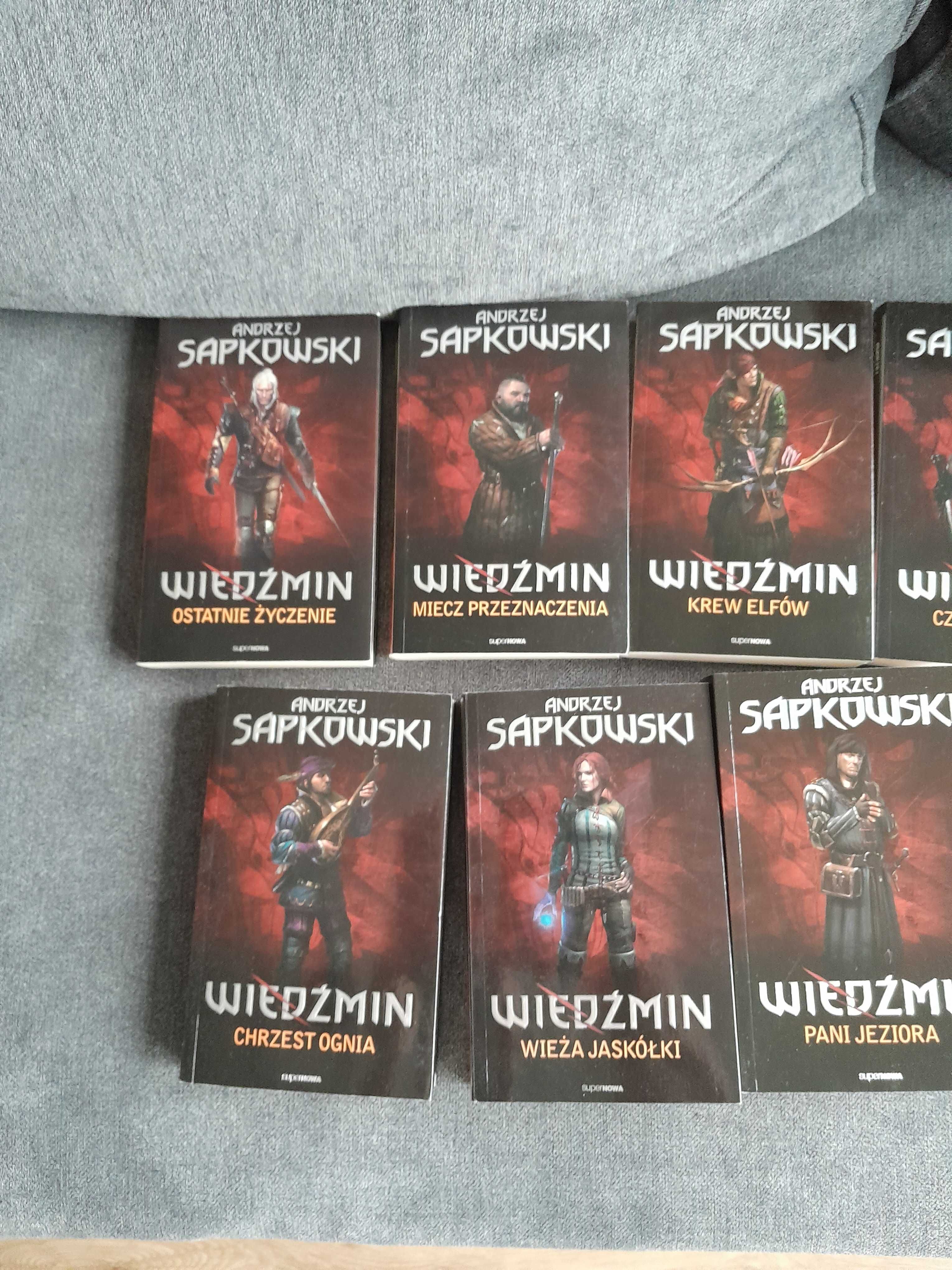 Andrzej Sapkowski- Saga Wiedźmin 8 tomów + Sezon burz + Szpony i kły