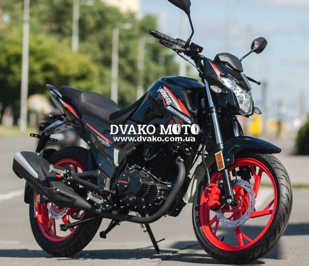 Новый Мотоцикл Viper ZS200A-3 (Zongshen) Чёрный, Сервис(МОТОСАЛОН)!!