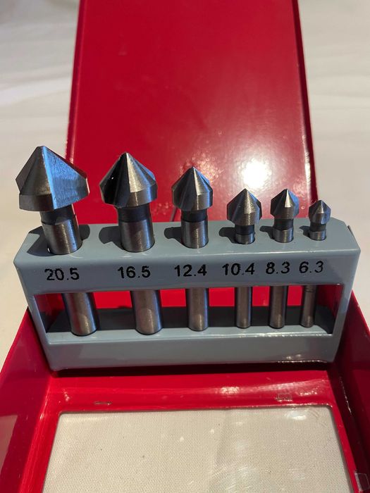 Pogłębiacz stożkowy - zestaw 6 sztuk - NOWY