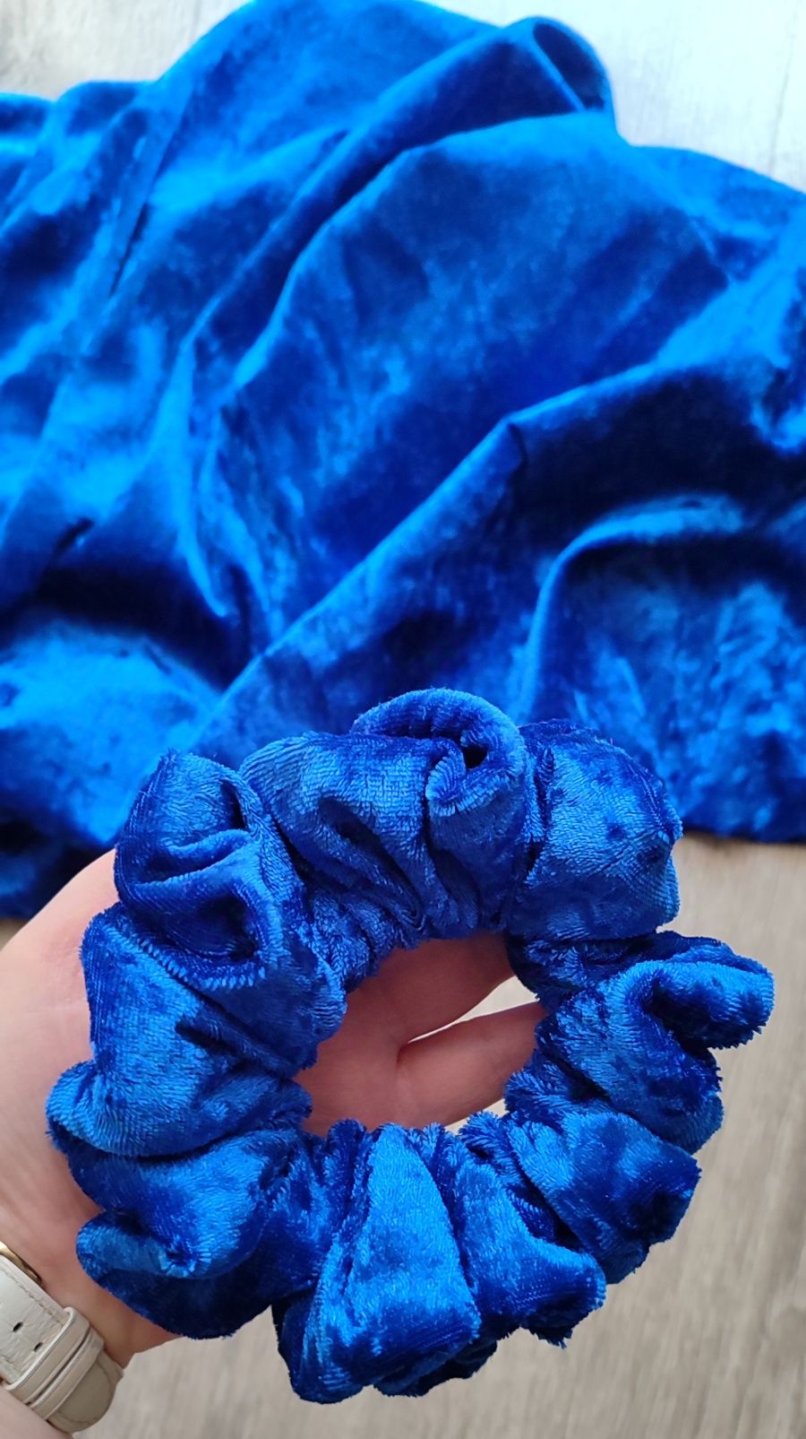 Scrunchie do włosów rozm L Welur