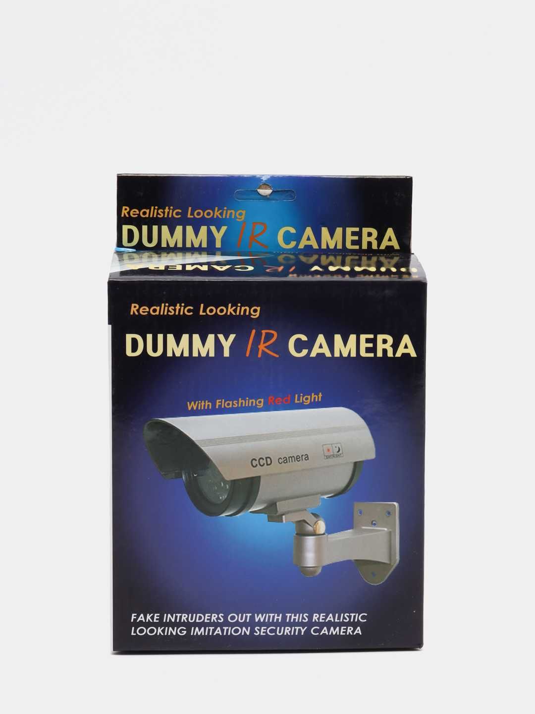 Муляж камеры видеонаблюдения от батареек с наклейкой CAMERA DUMMY 1100