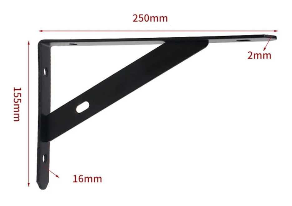 Кронштейн для L-образной полки. Настенной опоры.