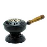 Large Iron Incense Burner with Stand