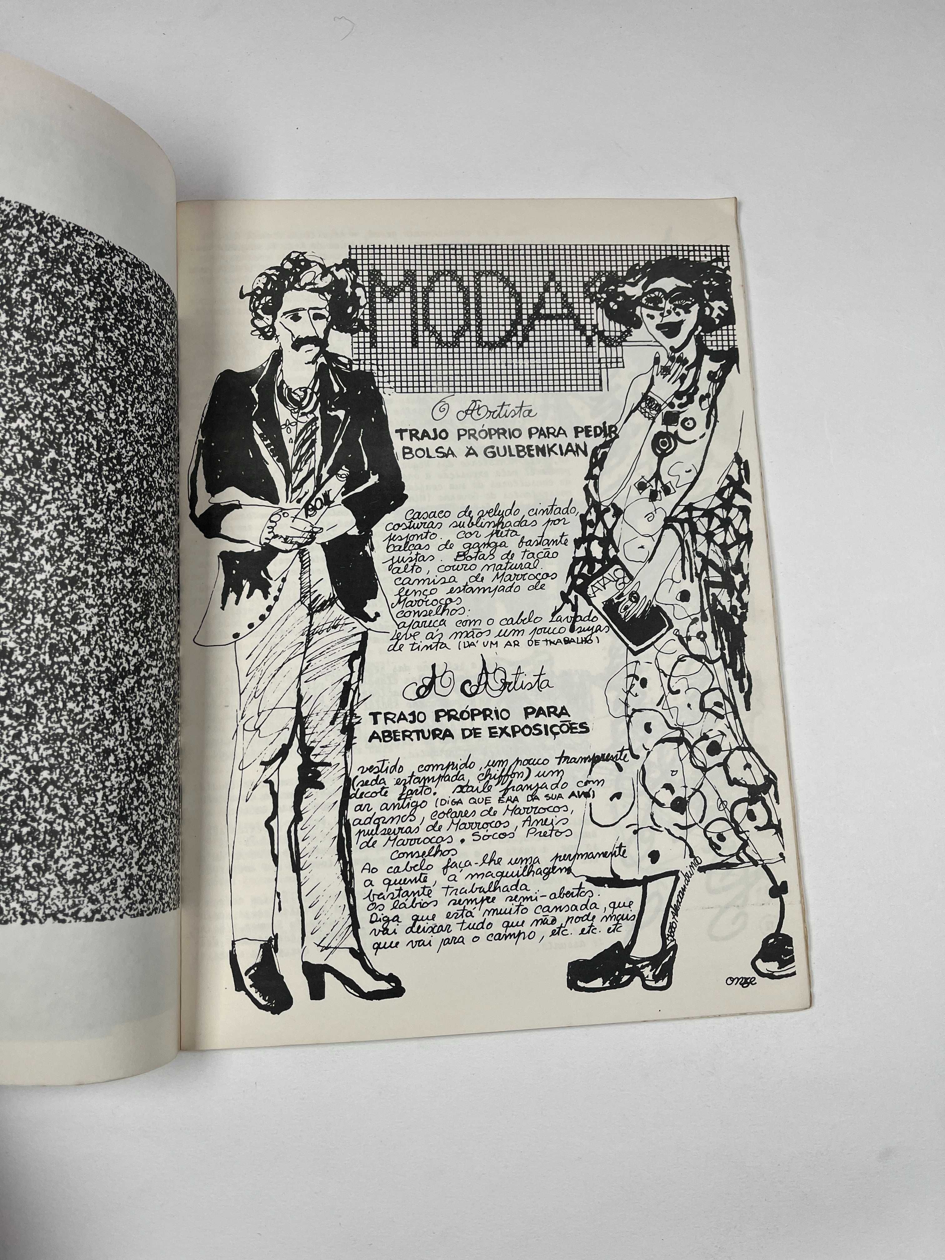 Revista Número Zero Arte Sociedade Nacional Belas Artes 1976