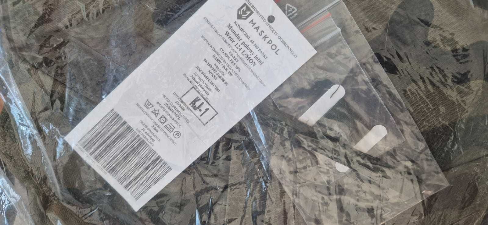 mundur polowy letni wzór 124 maskpol nowy wzór L/mon