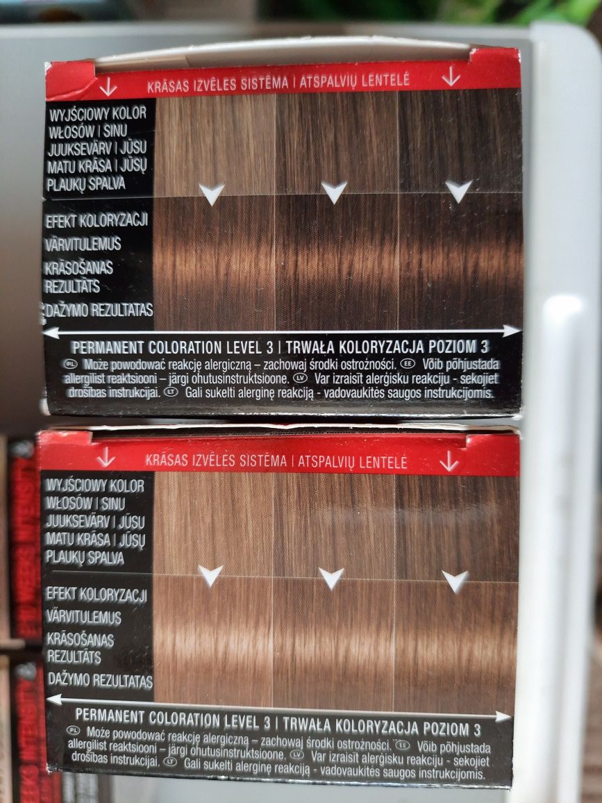 5szt krem koloryzujący Syoss:orzechowy brąz5_8(4szt)+1ciemny blond 6_8