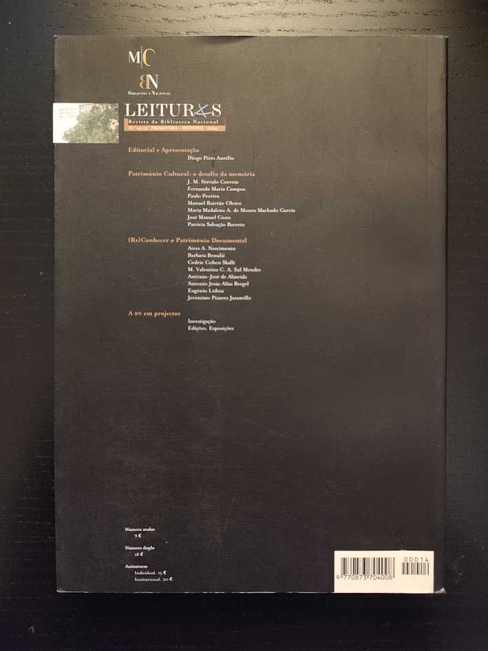 (Env. Incluído) Leituras, N.º14-15 Outono 2004 de Vários Autores