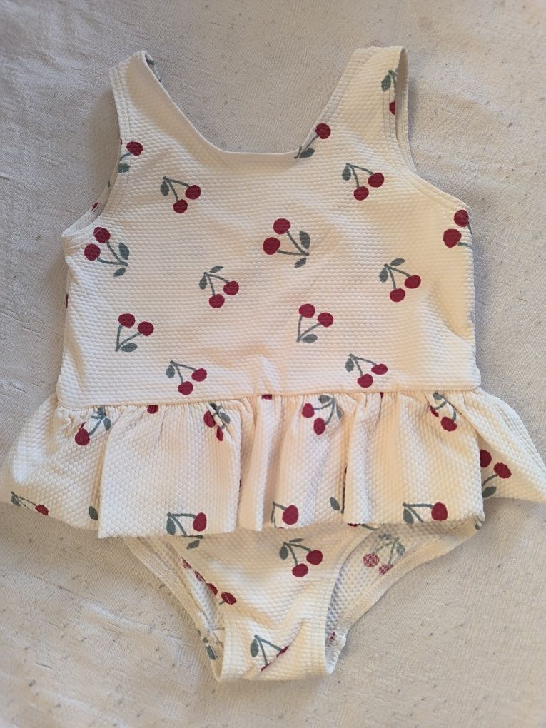 Strój kąpielowy wisienki H&M r.74-80