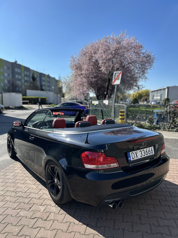 BMW 120d e88 2.0 automat, cabrio, czerwone skóry