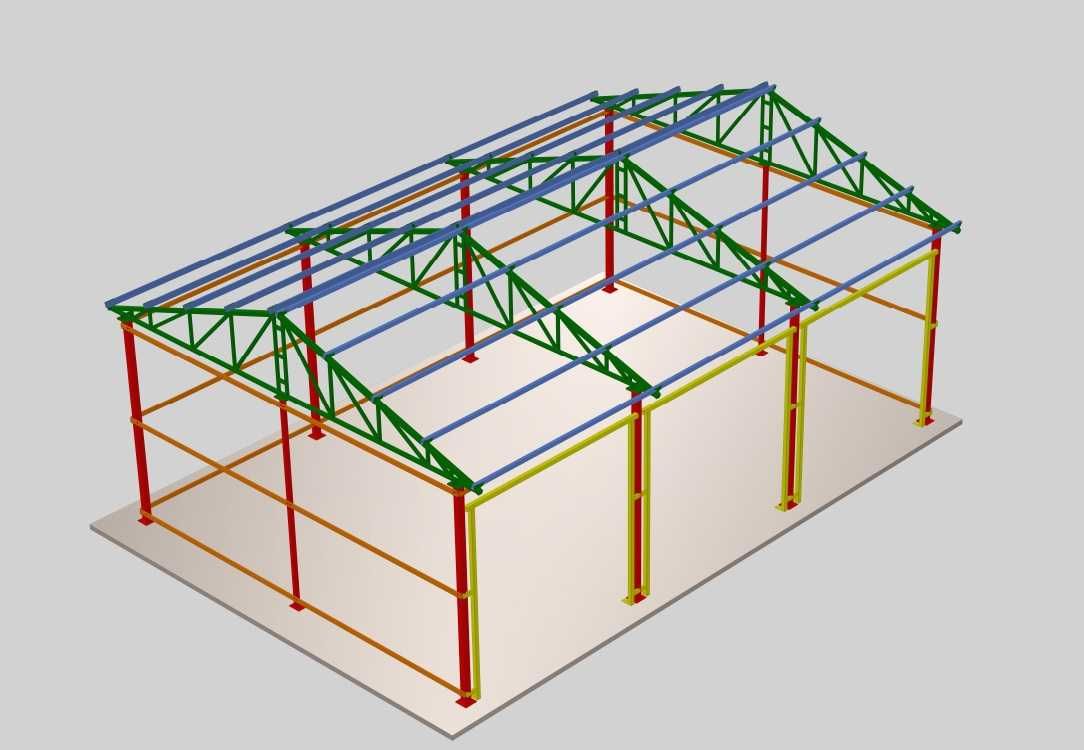 Hala 12x8m konstrukcja stalowa