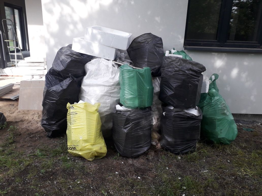 Styropian pozostałości po dociepleniu