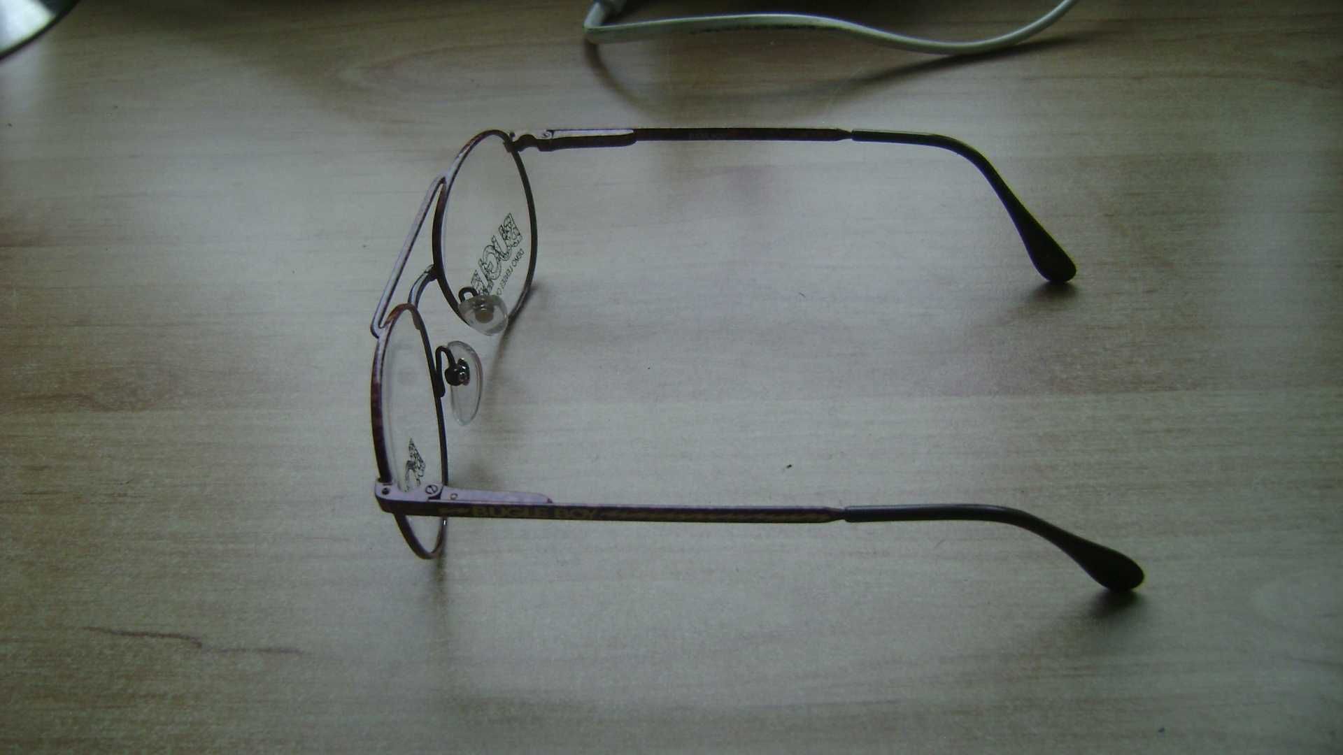 Starocie z PRL - Okulary męskie Zerówki = rozstaw ramion 13 cm
