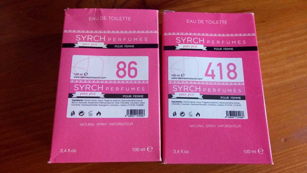 Conjunto de perfumes Novos