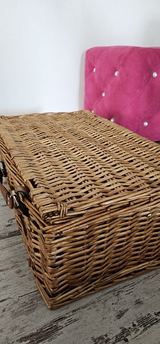 Kosz piknikowy wiklinowy duży 4 osobowy