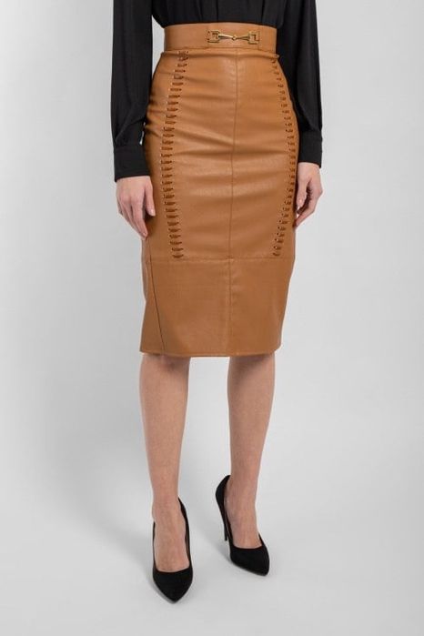 Спідниця юбка Elisabetta Franchi оригінал коричнева коричневая