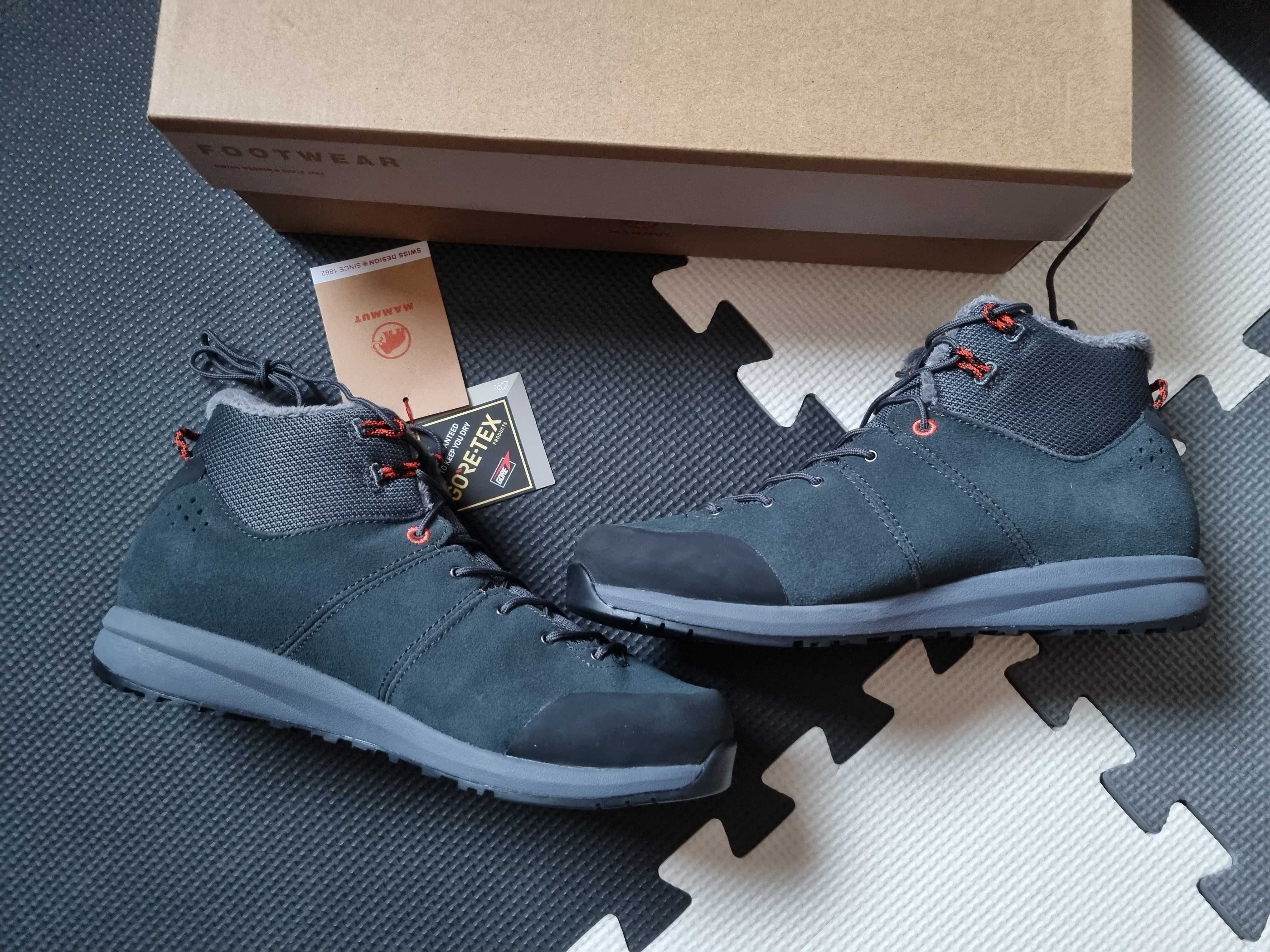 Nowe męskie buty zimowe górskie goretex Mammut turystyczne trekkingowe