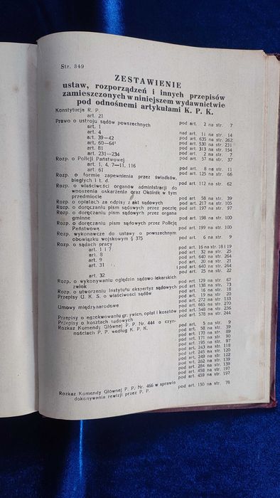Kodeks Postępowania Karnego z Komentarzem Nisenson Siewierski 1935
