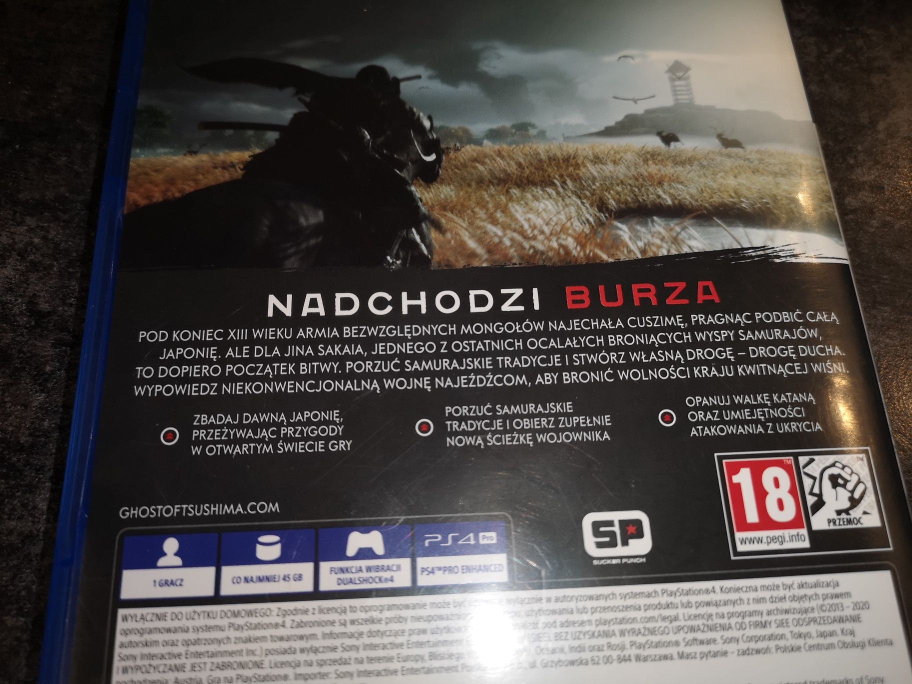 Ghost of Tsushima PS4 gra PL (możliwość wymiany) kioskzgrami