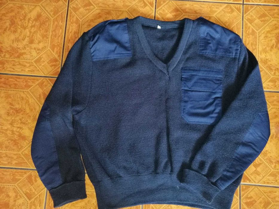 Sweter męski granatowy "M"