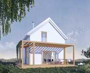 Projekt domu BEZ POZWOLENIA 35m2
