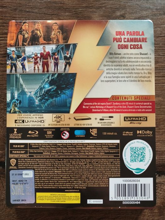 Shazam! Gniew bogów 4K UHD Steelbook PL