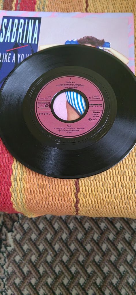 Sabrina - Like A Yo Yo, 7"singiel winylowy Italo disco