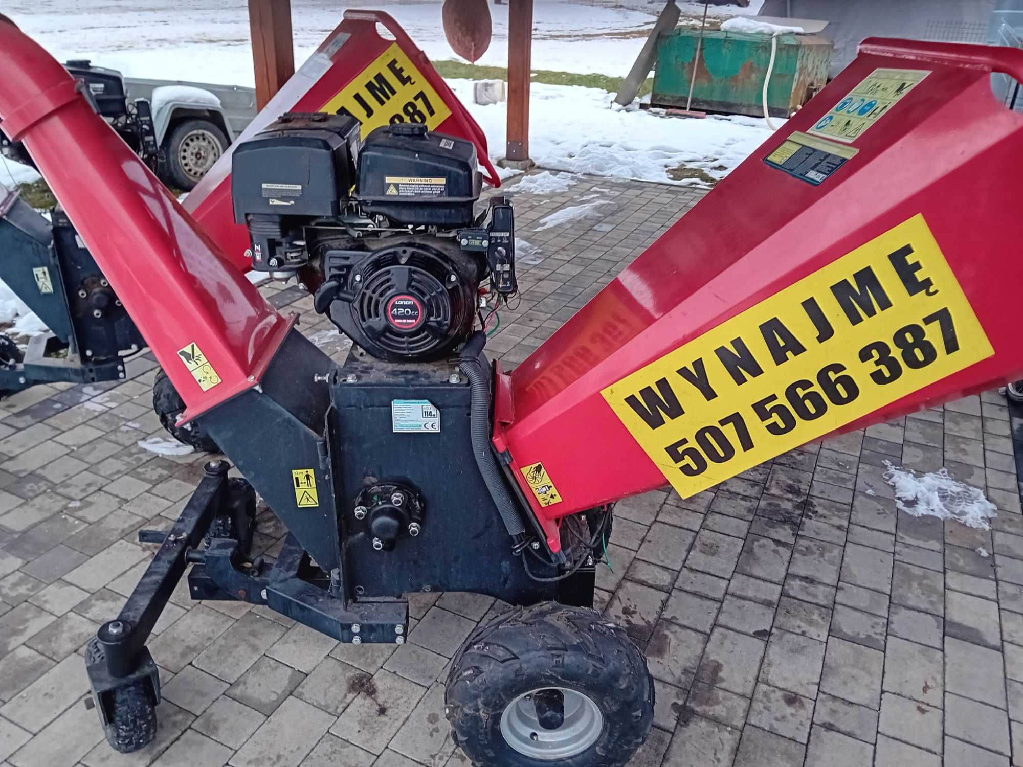 Wynajem rębaka spalinowego Cedrus rb04 mocny