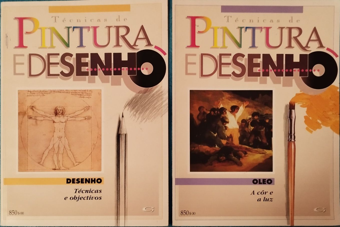 Livro de desenho anatómico e Revistas Técnicas de Pintura e Desenho