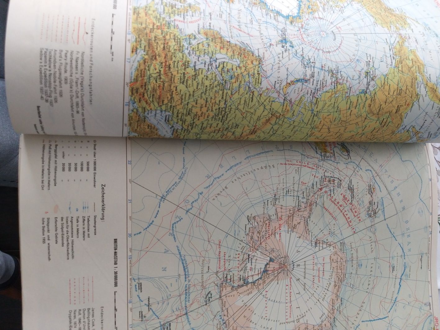 sprzedam Niemiecki Atlas Świata z 1954roku GROSSER JRO Weltatlas