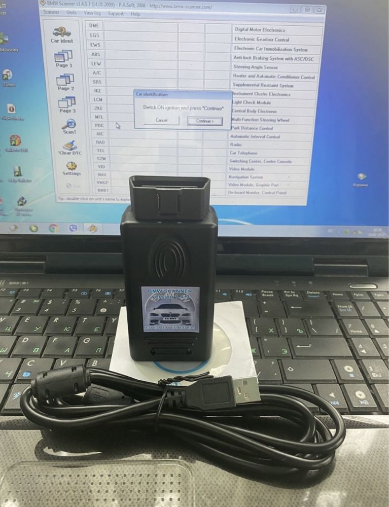 BMW INPA K + DCAN USB FTDI c перемикачем, Bmw scanner 1.4.0