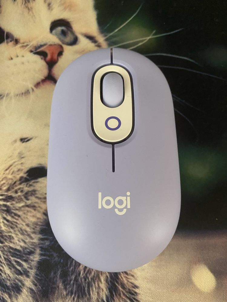 клавіатура + миша Logitech pop icon combo lilac