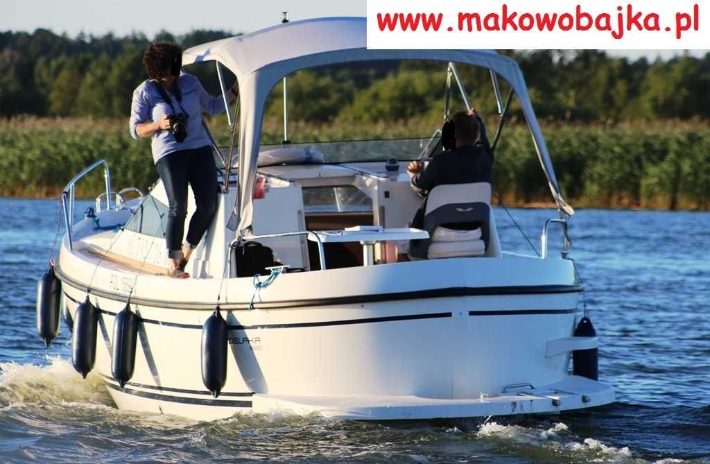 Wynajem łodzi , motorówka bez patentu  ,czarter JEZIORAK makowo.com