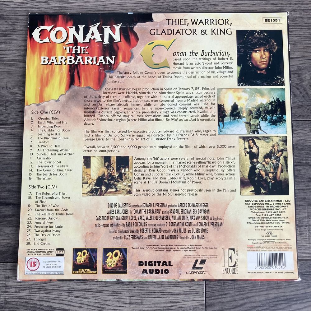 Conan the Barbarian - Laserdisc