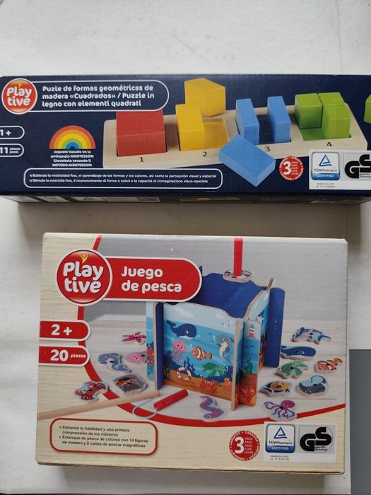 Brinquedos de madeira marca Lidl selados