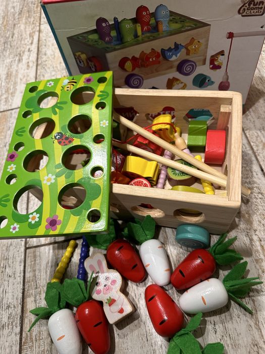 Іграшки монтессорі, багатофункціональний сортер,каталка