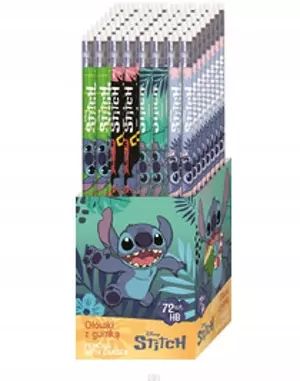 Ołówki z gumką HB Stitch tuba (72szt). St. Majewski. Nowy Produkt