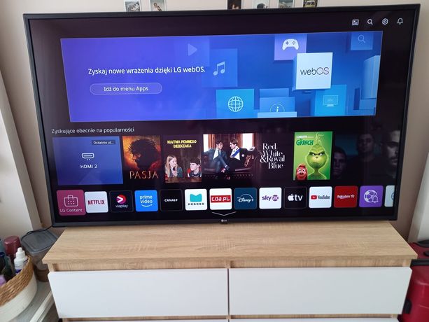 Telewizor 55 cali 4K Wi-Fi YouTube Netflix