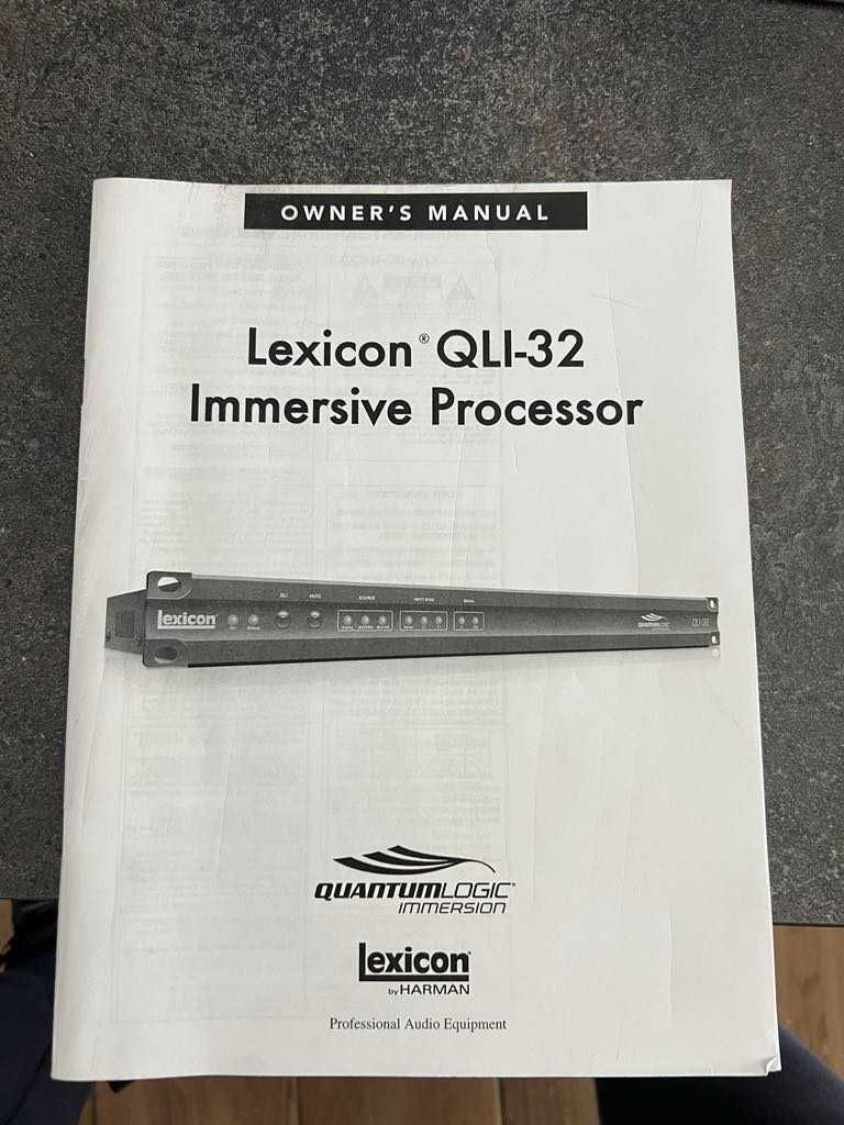 Lexicon QLI-32 i BOB-32 Procesor dźwięku profesjonalne kino