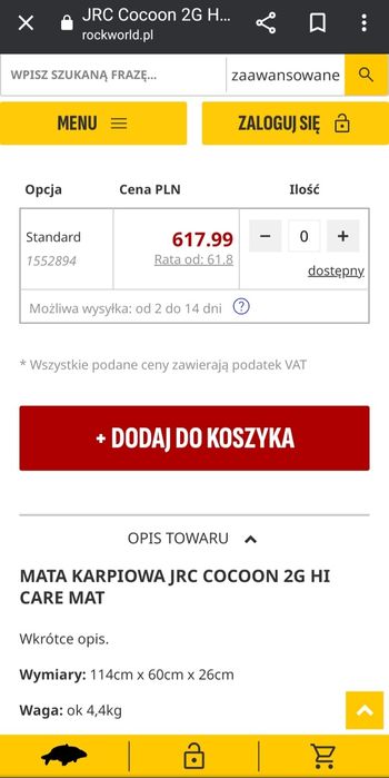 Mata JRC Extreme cocoon HIGH CARE