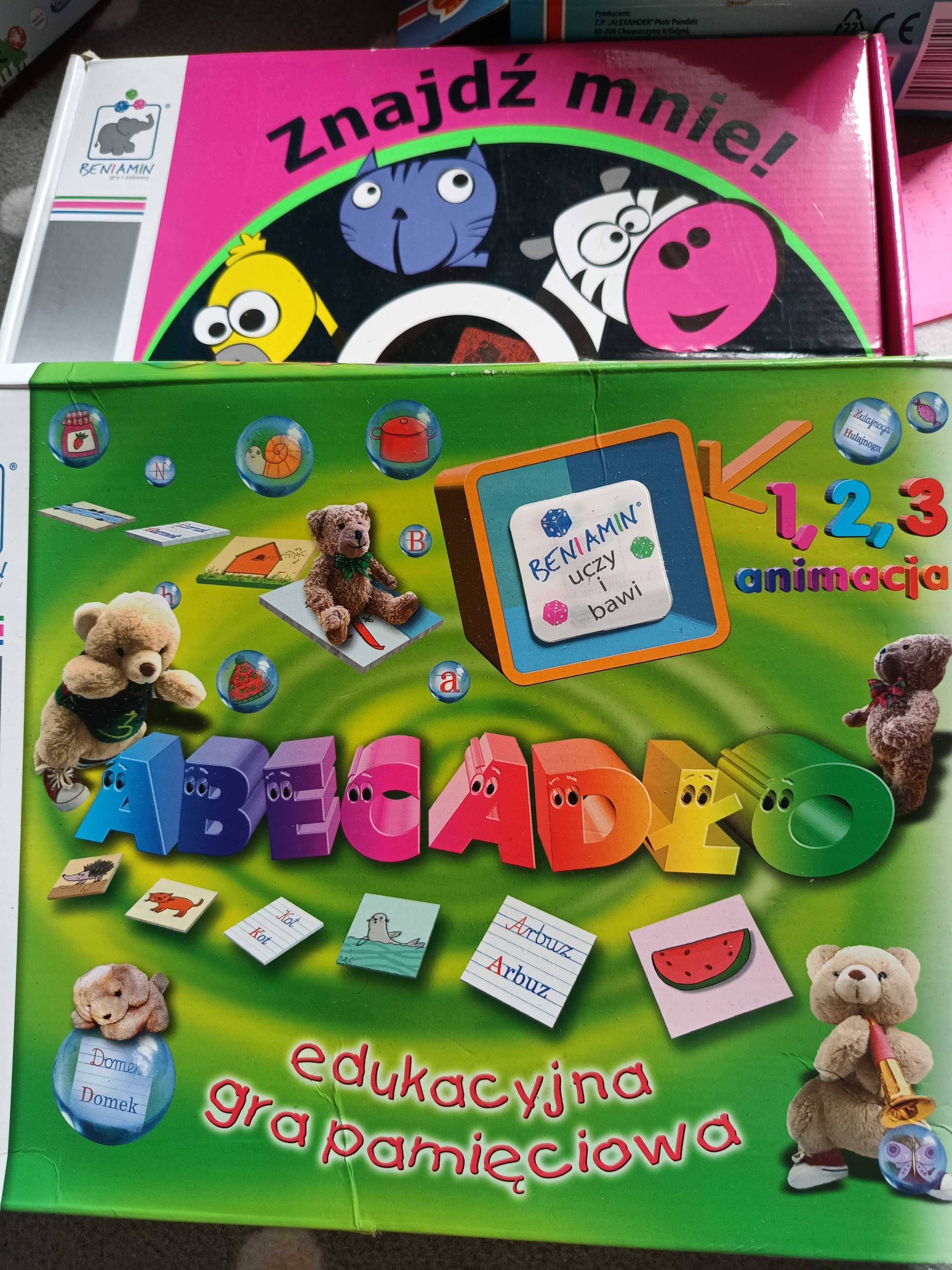Znajdź mnie gra 3D Abecadło edukacyjna gra pamięciowa 3d memory